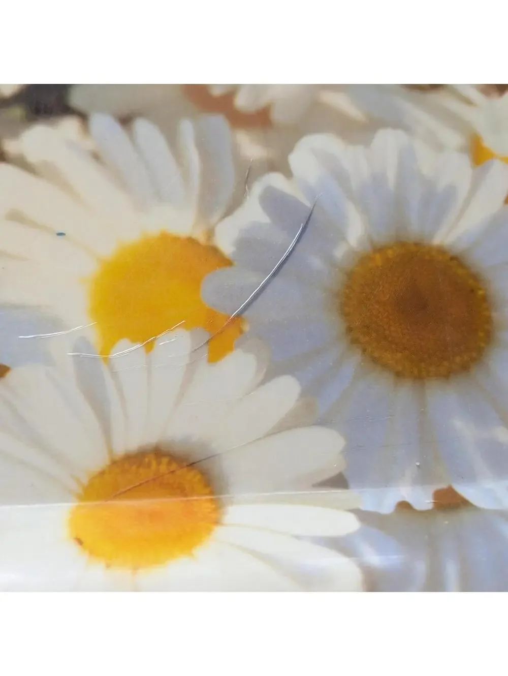 1970s Vintage Flower Power Serving Tray with Daisies